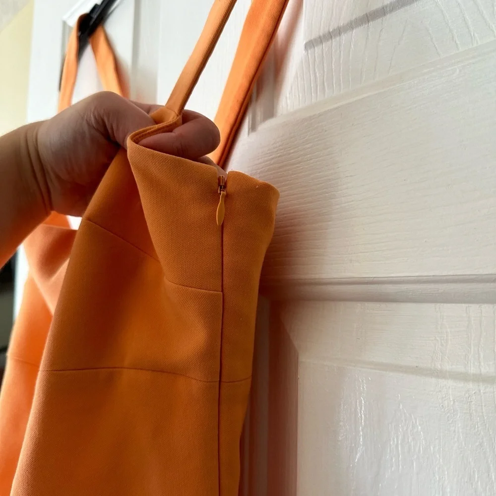 Likely ‘Nahla’ mini dress in tangerine orange. From Revolve. Size 10. - Picture 5 of 8